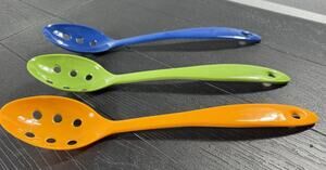 Melamine Serving / Cooking Spoon For Straining Set Of 3